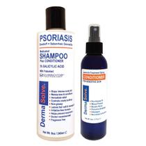 Shampoo e condicionador em spray modelador Leave-In para psoríase