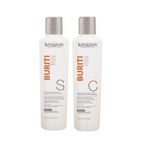 Shampoo e condicionador, embalagem dupla, sem sulfato de querazão, 500 ml Shampoo e condicionador, embalagem dupla, sem sulfato de querazão, 500 ml