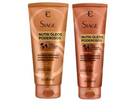 Shampoo e Condicionador Eudora Siàge Nutri Óleos