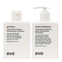 Shampoo e condicionador EVO Gluttony Volumising 300 ml Shampoo e condicionador EVO Gluttony Volumising 300 ml