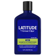 Shampoo e condicionador GREAT CLIPS LATITUDE 2 em 1 355 ml para homens Shampoo e condicionador GREAT CLIPS LATITUDE 2 em 1 355 ml para homens