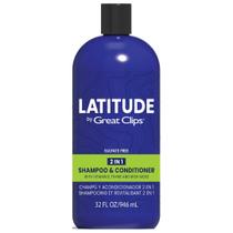 Shampoo e condicionador GREAT CLIPS LATITUDE 2 em 1 960 ml Masculino