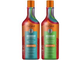 Shampoo e Condicionador Inoar Bombar 1L Cada Shampoo e Condicionador Inoar Bombar 1L Cada