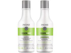 Shampoo e Condicionador Inoar Cicatrifios Plástica Capilar Instantânea 500ml