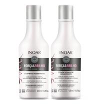 Shampoo e Condicionador Inoar Força e Brilho 500ml Cada