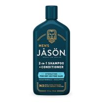 Shampoo e condicionador Jason Hydrating 2 em 1 para homens 355ml Shampoo e condicionador Jason Hydrating 2 em 1 para homens 355ml