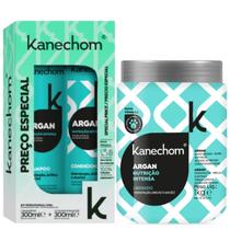 Shampoo e Condicionador Kanechom Argan Nutrição Intensa + Máscara Hidratante