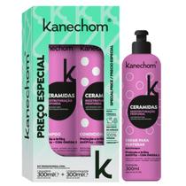 Shampoo e Condicionador Kanechom Ceramidas + Creme para Pentear