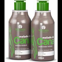 Shampoo e condicionador melado de cana 300ml natureza cosméticos