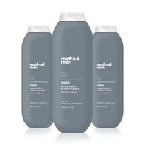Shampoo e condicionador Method Men Sea+ Surf 400 ml (pacote com 3) Shampoo e condicionador Method Men Sea+ Surf 400 ml (pacote com 3)