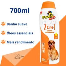 Shampoo E Condicionador Neutro Para Cães e Gatos 700ml Power Pets