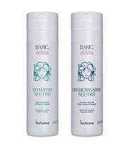Shampoo E Condicionador Neutro Vegano para Adição Óleo Essencial 250ml cada Via Aroma Shampoo E Condicionador Neutro Vegano para Adição Óleo Essencial 250ml cada Via Aroma