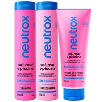 Shampoo e Condicionador Neutrox Sol, Mar e Piscina + Máscara de Reparação