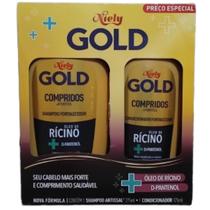 Shampoo e Condicionador Niely Gold Compridos + Fortes Óleo de Rícino + D-Pantenol Shampoo e Condicionador Niely Gold Compridos + Fortes Óleo de Rícino + D-Pantenol