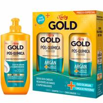 Shampoo e Condicionador Niely Gold Pós-Química Poderoso + Creme para Pentear Shampoo e Condicionador Niely Gold Pós-Química Poderoso + Creme para Pentear