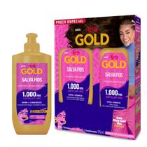 Shampoo e Condicionador Niely Gold Salva Fios + Creme para Pentear Shampoo e Condicionador Niely Gold Salva Fios + Creme para Pentear