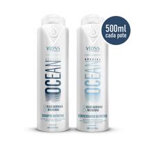 Shampoo e Condicionador Ocean 500ml Nutrição Intensa Vloss Shampoo e Condicionador Ocean 500ml Nutrição Intensa Vloss