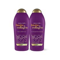 Shampoo e Condicionador OGX Biotina e Colágeno - Cabelos Espessos e Fortes