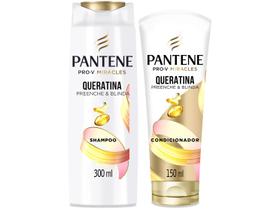 Shampoo e Condicionador Pantene Preenche & Blinda Queratina