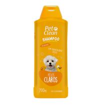 Shampoo E Condicionador Para Cachorro Pet Clean Pelos Claros 700 Ml