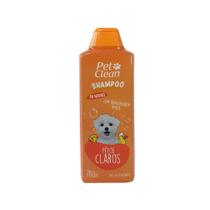 Shampoo e Condicionador Para Cães e Gatos Pelos Claros Pet Clean 700ml