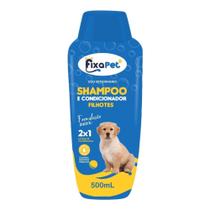 Shampoo e Condicionador Para Cães Filhotes 2x1 500ml - FixaPet