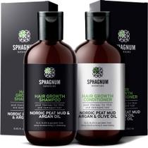 Shampoo e condicionador para crescimento capilar Sphagnum Botanicals