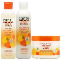 Shampoo e Condicionador para Crianças Cantu e Condicionador Leave-in. Conjunto