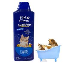 Shampoo e Condicionador para Gatos Pet Clean 700ml com Oleo de Amendoas