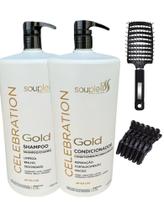 Shampoo e Condicionador Para Lavatório Souple Liss Gold Celebration 2x 2,5L