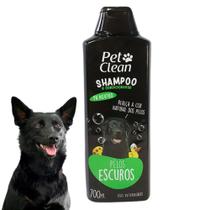 Shampoo e Condicionador Pelos Escuros Para Cachorros Pet Clean 2em1 Escurecedor 700ml