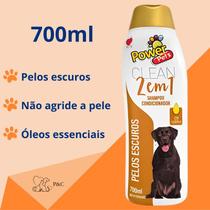 Shampoo e Condicionador Pelos Escuros para Cães e Gatos 700ml Powerpets