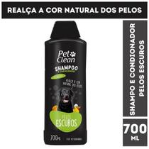 Shampoo e Condicionador Pelos Escuros Pet Clean 700 mL para Cães e Gatos