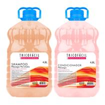 Shampoo E Condicionador Pêssego Perolado 4,8 Litros Tricofácil