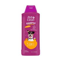 Shampoo e Condicionador Pet Clean 5 em 1 para Cães e Gatos 700ml