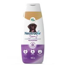 Shampoo e Condicionador Petmais 3 em 1 Neutrodor Pelos Escuros para Cães - 700 mL