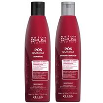 Shampoo e Condicionador Pós Química Salon Opus 350ml Cless Reconstrução e Força para os Fios Shampoo e Condicionador Pós Química Salon Opus 350ml Cless Reconstrução e Força para os Fios