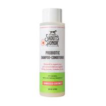 Shampoo e condicionador probiótico para animais de estimação Skout's Honor com óleo de abacate e ômega-3, 97% natural, sem parabenos e sulfatos, sem crueldade, 16 onças, coco bronzeado Shampoo e condicionador probiótico para animais de estimação Skout's Honor com óleo de abacate e ômega-3, 97% natural, sem parabenos e sulfatos, sem crueldade, 16 onças, coco bronzeado