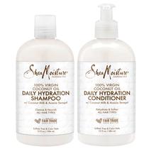 Shampoo e condicionador SheaMoisture 100% óleo de coco virgem