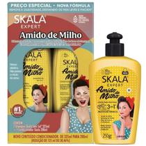 Shampoo e Condicionador Skala Amido de Milho + Creme para Pentear