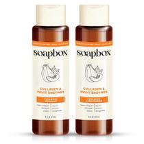 Shampoo e condicionador Soapbox Collagen para cabelos secos 500mL