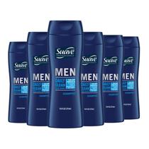 Shampoo e condicionador Suave Men Ocean Charge 373 ml Pacote com 6