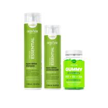 Shampoo e Condicionador Super Detox + New hair Gummy