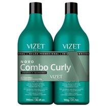 Shampoo e Máscara Cabelos Crespos e Cacheados Curly Vizet