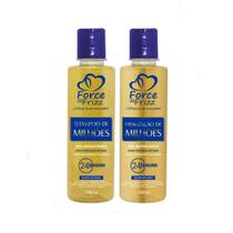 Shampoo e Máscara Kit de Milhões Banho de Ouro Force de Frizz 280ml Shampoo e Máscara Kit de Milhões Banho de Ouro Force de Frizz 280ml