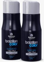 Shampoo e máscara matizadora silver black natureza Shampoo e máscara matizadora silver black natureza