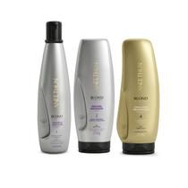 Shampoo e Mascara Matizante Blond+Finalizador blond Aneethun