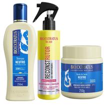 Shampoo e Máscara Neutro 250ml + Reconstrutor Bio Extratus Shampoo e Máscara Neutro 250ml + Reconstrutor Bio Extratus
