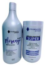 Shampoo E Máscara Super Morango Cinza Diamante Profissional