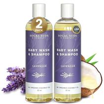 Shampoo e sabonete corporal para bebês SoCal Suds 2x355ml de lavanda